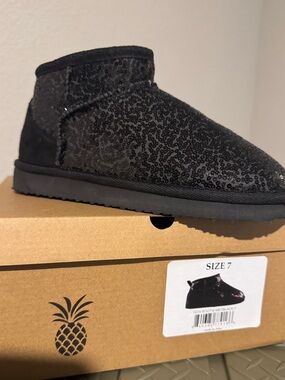Simply Southern Short Sequins Classic Mini Boots